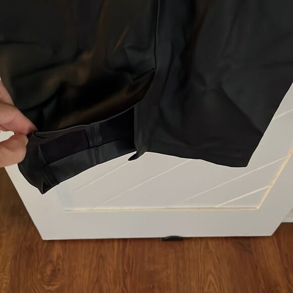 Zara Black Faux Leather Pencil Dress - Picture 8 of 9